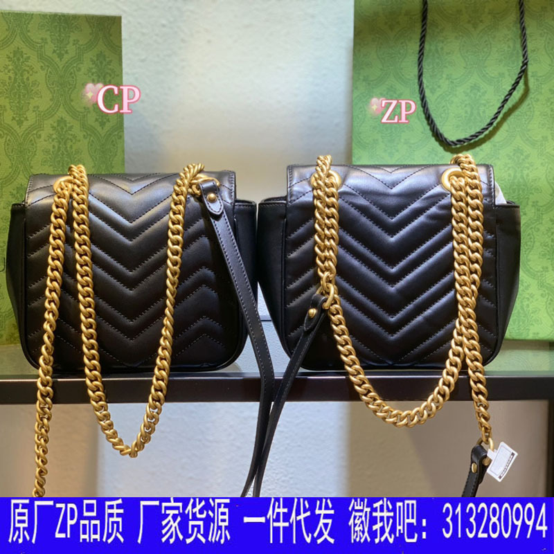 Gujia's New Marmon Little Fat Crossbody Small Square Bag Marmon Fashionable and Versatile High-Quality Single Shoulder Armpit Bag