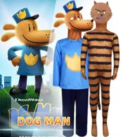 Костюм для косплея на Хэллоуин Pitie Cat and Dog, костюм детектива для собаки, ролевой костюм Dogman, комбинезон с героями мультфильмов, костюм для выступления.