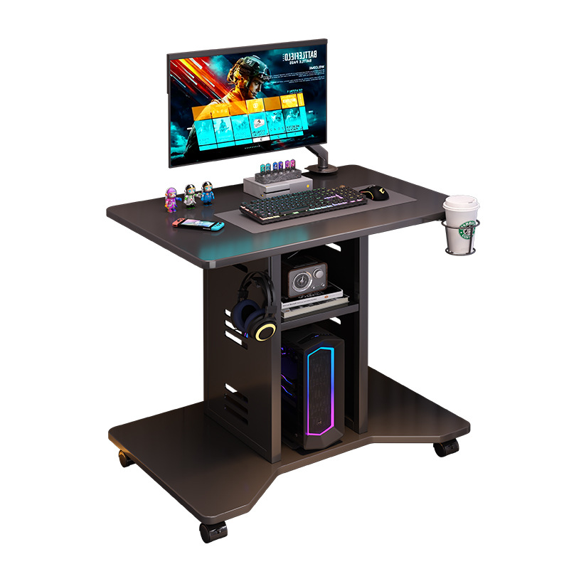 Mesa de computadora pequeña mesa de escritorio doméstica mesa de deportes electrónicos en vivo escritorio individual dormitorio pequeño tipo de casa mesa móvil junto a la cama