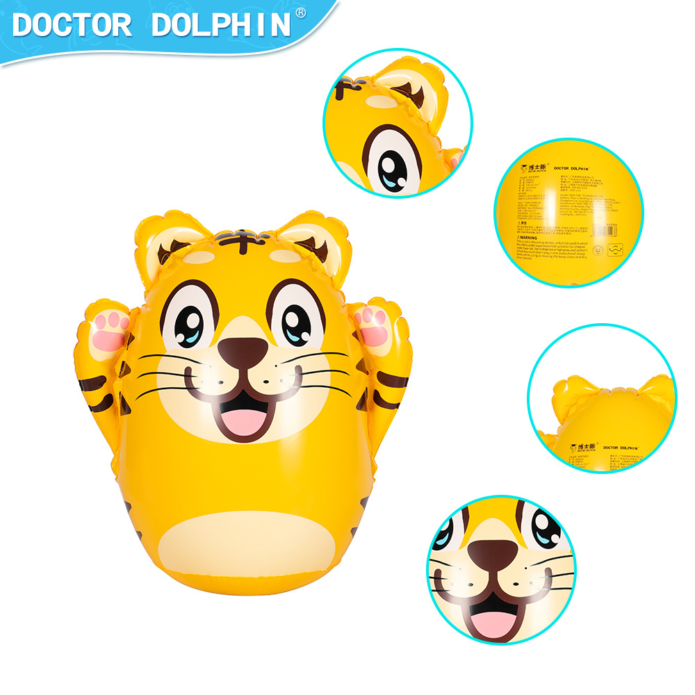 Doctor Dolphin | Vaso inflable para niños pequeño vaso juguete educativo inflable saco de arena Tumbler