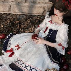 オリジナル宮庭白雪姫ロリータ女性半袖ワンピース日常かわいいLolita甘いスカート6345