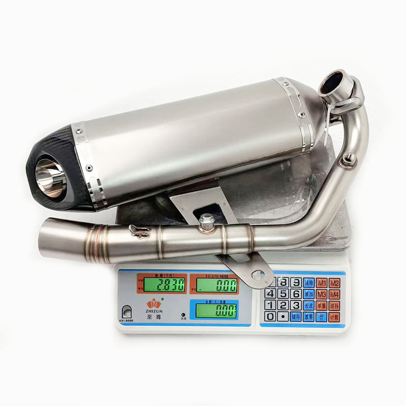Suitable for motorcycle ZOTES 368 exhaust pipe modification, ZOTES 368 front section, tail section, and full section exhaust pipe