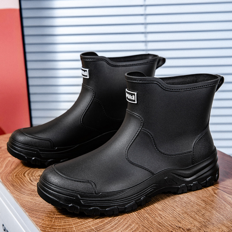German-Style Short-Tube Rain Boots, Non-Slip, Waterproof, Adult Outdoor Water Shoes, Wear-Resistant, Kitchen, Car Wash, Fishing, Work Rubber Shoes German-Style Short-Tube Rain Boots, Non-Slip, Waterproof, Adult Outdoor Water Shoes, Wear-Resistant, Kitchen, Car Wash, Fishing, Work Rubber Shoes