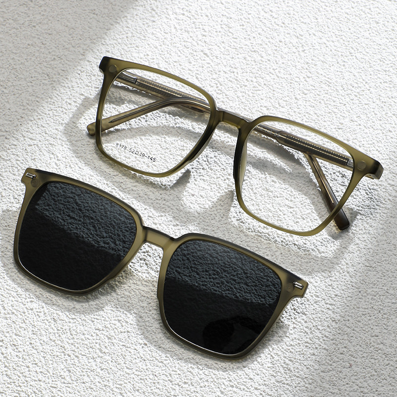 Factory Direct Sales Flip Sunglasses for Men and Women Driving Polarized Sunglasses Myopia Glasses Wholesale Clip Magnetic Set Frame