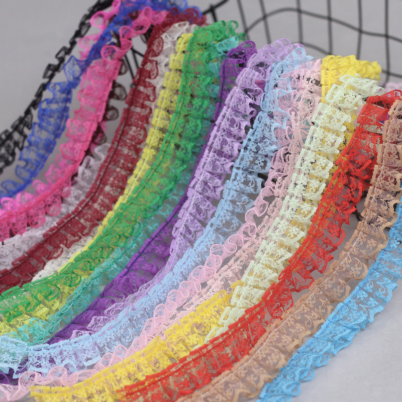 Spot 2.2cm rice 133-1 non-elastic lace DIY discount clothing hair accessories accessories pleated lace Spot 2.2cm rice 133-1 non-elastic lace DIY discount clothing hair accessories accessories pleated lace