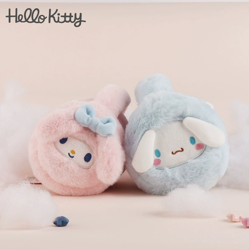 Три Санрио Authentic Югуй Собака Мелодия Куломикачи Кот Осень и Зима Ушные Меховые Защиты для Тепла Девочек Ушки