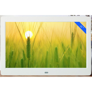 LED digital photo frame 10 inch narrow thin border electronic photo album video 10 inch advertising machine white