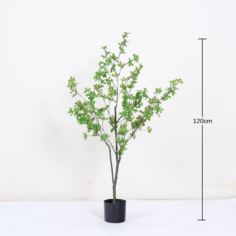 Simulación de plantas verdes de alto nivel de lujo ligero de plantas falsas biónicas interiores maceta sala de estar decoración paisajística de aterrizaje image 7