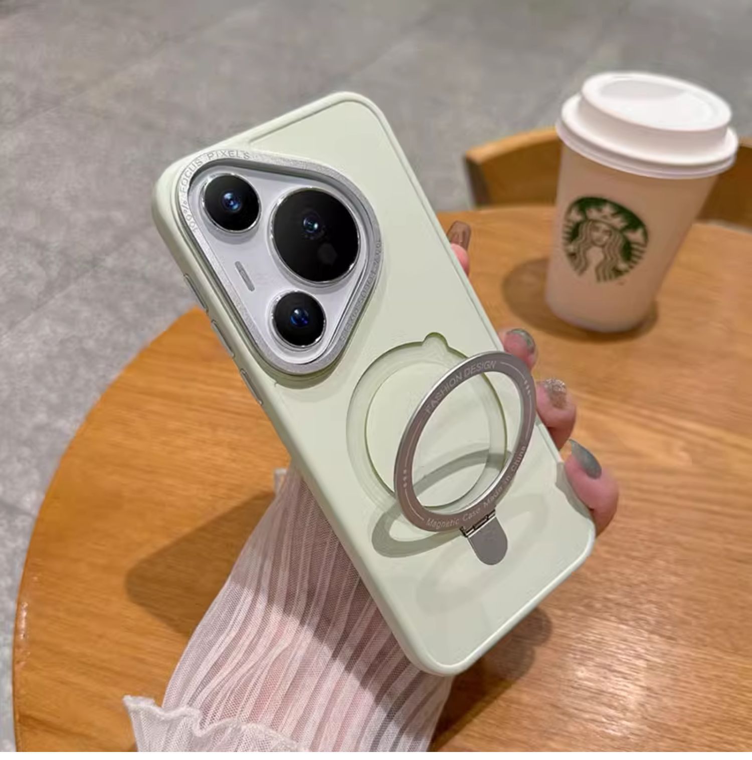 El soporte de sensación premium es adecuado para la carcasa del teléfono móvil Huawei Pura70pro magnetismo nuevo pura70ultra pareja 60Pr