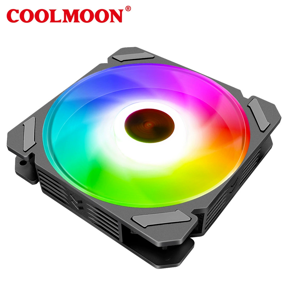 Вентилятор корпуса Jingyue RGB 12 см для ПК, тихий, внутренняя подсветка ARGB, LED для охлаждения рабочего стола