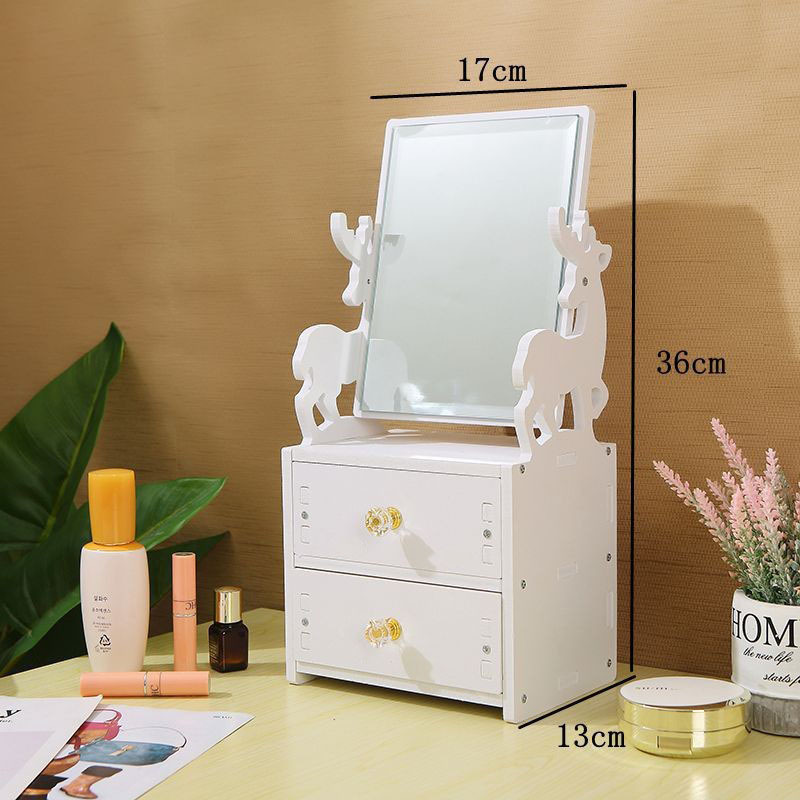 Espejo espejo de maquillaje tocador espejo de tocador escritorio de escritorio hogar dormitorio de estudiantes simple red de Internet nube espejo grande