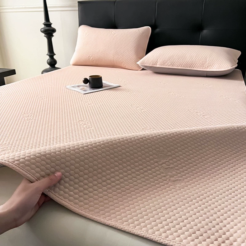 2025 новый 3D прохладный бобовый круглый угол кровати коврик можно стирать в машинной стирке летом кондиционер простыни мягкий коврик