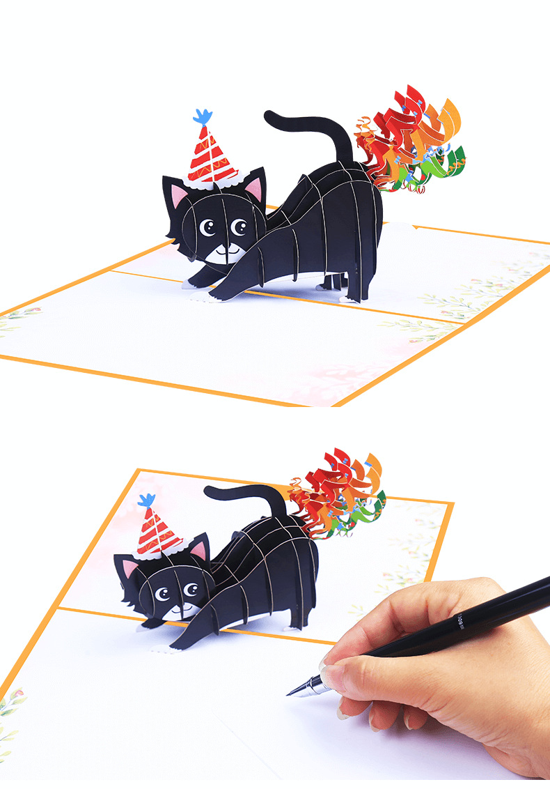 Modern Style Animal Paper Party Street Card display picture 1