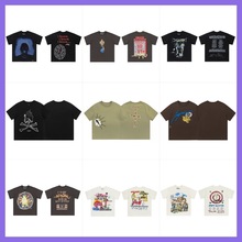 �羳Travis Scott Cactus Jack�ļ�����ӡ��Բ�����ŷ��T��