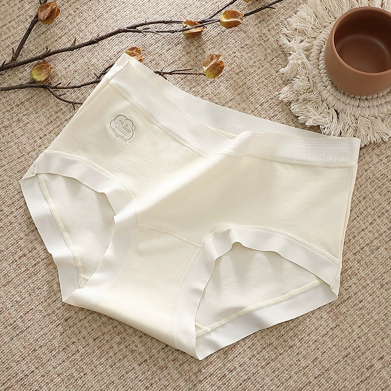 Порно? нет. Underwear, antibacterial long cotton trousers, light and thin breathable pants, mid rise