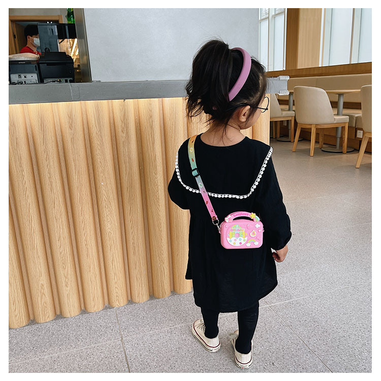 Candy Color Childrens Bags 2021 Summer New Shoulder Bag Cute Fashionable Baby Crossbody Bag Boys and Girls Silicone Bagpicture85