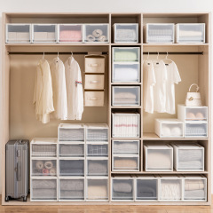 牧つや消し透明引き出し収納キャビネット引き出しボックス服収納ボックス収納ボックスタンス収納ボックス収納ボックス