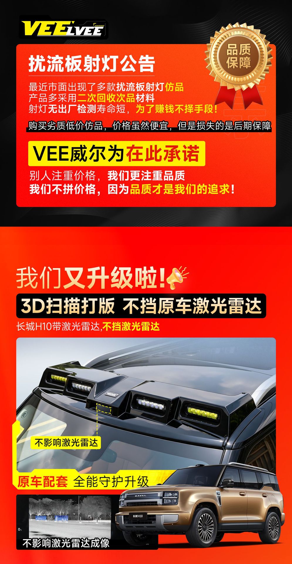 26 types of Great Wall H10 roof rack frames, off-road modification accessories, including spotlights, folding ladders, and side tents