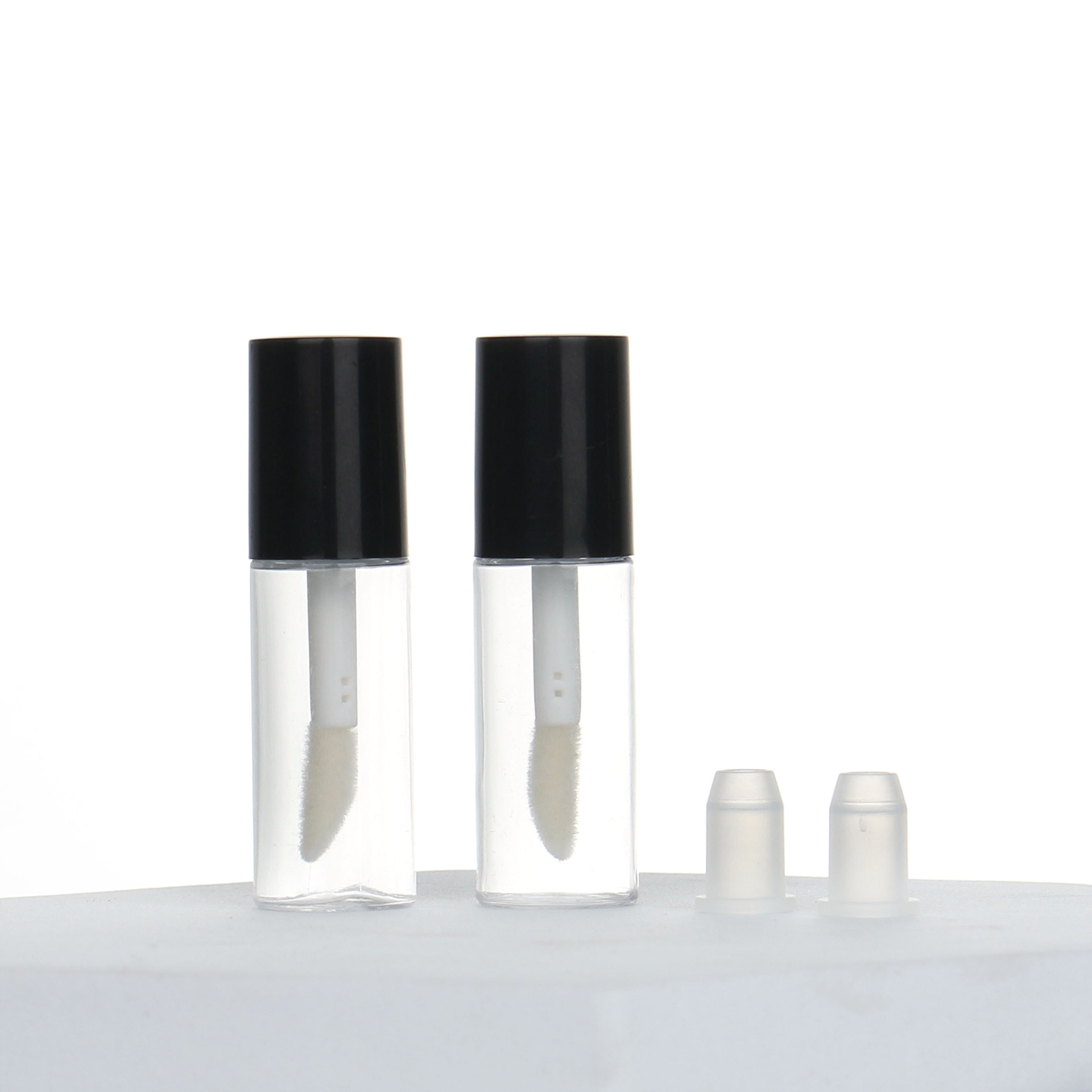 En stock 3ml rimel tubo crecimiento líquido mini muestra brillo de labios tubo embalaje sub-botella Lipglosstubo