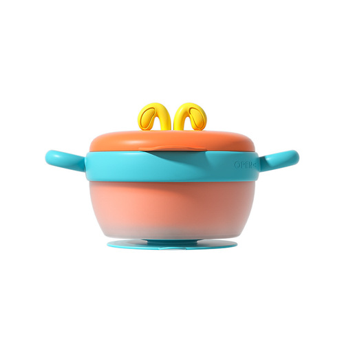 Baby Food Insulated Bowl, Infant-Specific Bowl, 316 Food-Grade, Anti-Slip and Anti-Scald Children's Tableware, Temperature Control, Water-Heating Insulated Bowl