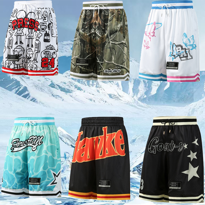 American Retro Sports Basketball Shorts with a Lightweight, Breathable Fabric That Won'T Make You Feel Stuffy