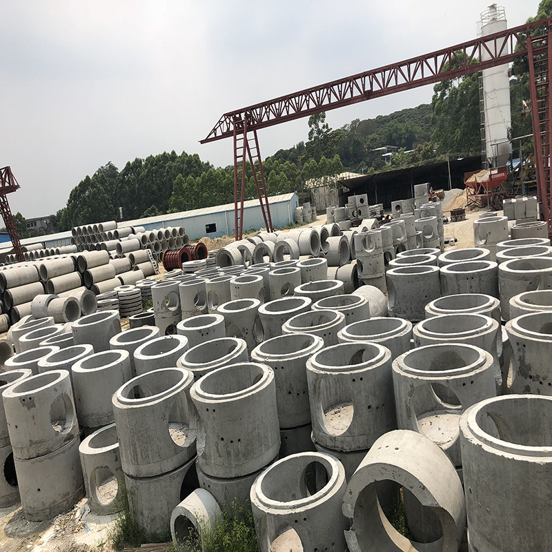 东莞预制成品检查井钢筋混凝土雨水井电力井双通圆井方井井筒井座