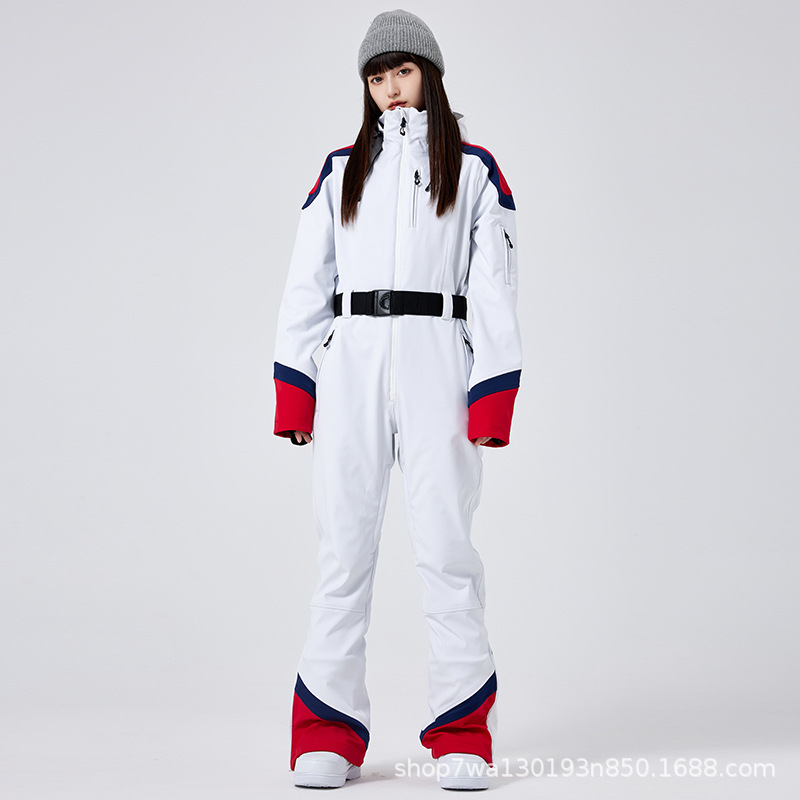 Women's one-piece ski suit, winter slim fit, outdoor ski suit, manufacturer wholesale, cross-border e-commerce