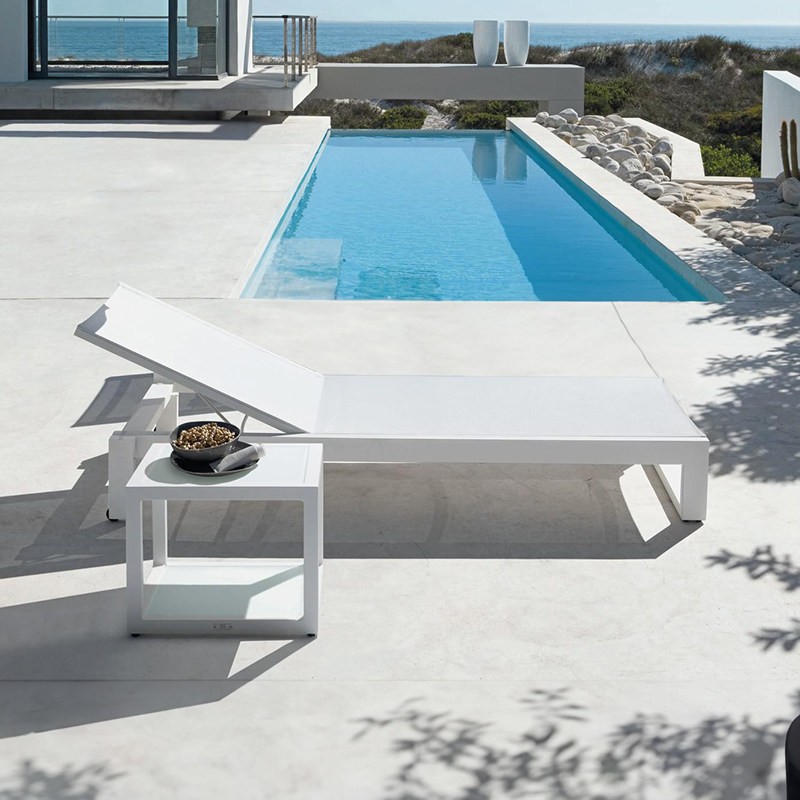 Al Aire Libre reclinable moderno creativo Hotel Villa piscina al aire libre acostado cama patio jardín balcón protector solar impermeable reclinable