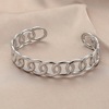 Stone inlay stainless steel, sophisticated bracelet, European style, wholesale, simple and elegant design