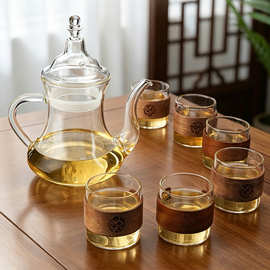 跨境专供玻璃煮茶壶泡茶家用高硼硅耐高温玻璃咖啡壶大容量花茶壶