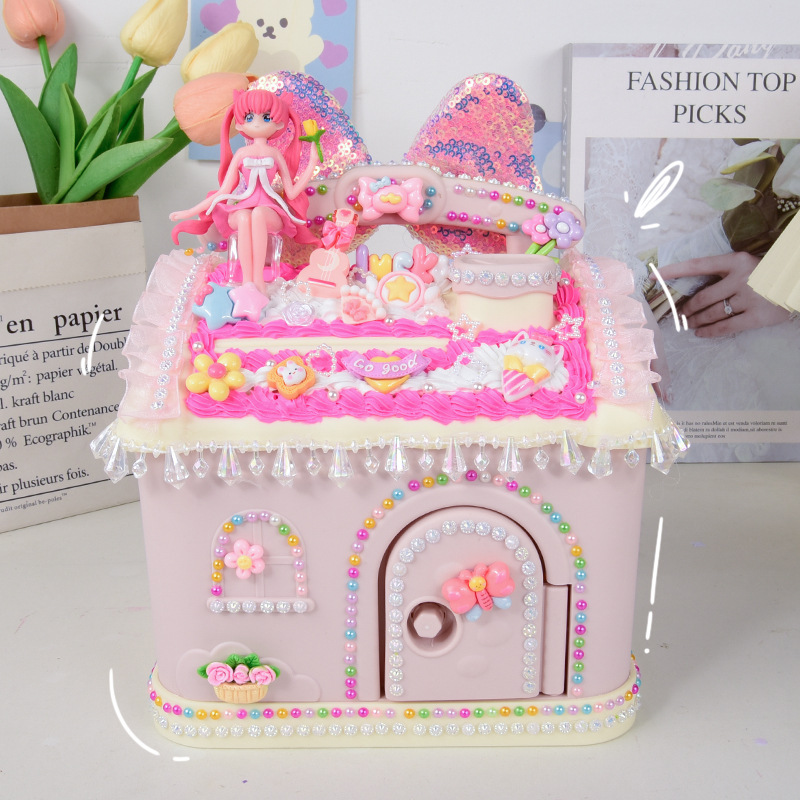女の子 DIY 手作りクリーム接着剤材料パッケージギフトボックスセットクリエイティブ手作りショップ教育屋台おもちゃ卸売|undefined