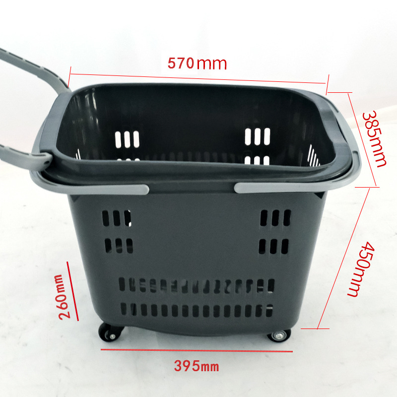 50L 럭셔리 대형 4륜 트롤리 그레이