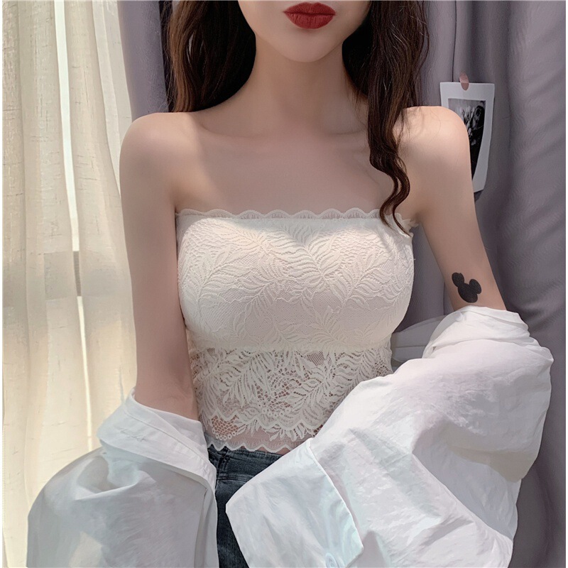 Real Shot of In-Stock 2025 Summer Slim-Fit Inner Top Lace Camisole with Detachable Straps, Lightweight and Can Be Worn Outside
