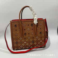レディース牛革レトロレーザー彫刻トートバッグ、マザーバッグ、ショルダーバッグ、脇の下バッグ、トレンディなレトロスタイル