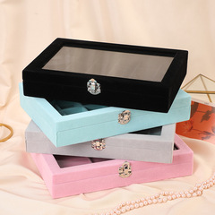 High-end large-capacity jewelry box 2022 new style luxury ring earring ear ornament necklace anti-oxidation accessory storage box