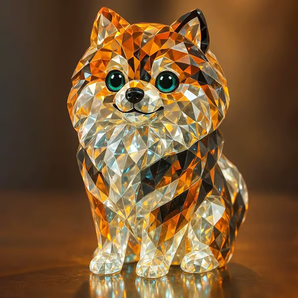 クロスボーダー新クリスタル動物彫刻動物装飾品樹脂工芸品装飾品|undefined