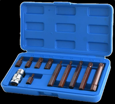 Repair Tool Set, Bit Set, Mühərrik tənzimləmə alətləri - star-batch-11-piece-set-s2-bronze-plastic-box