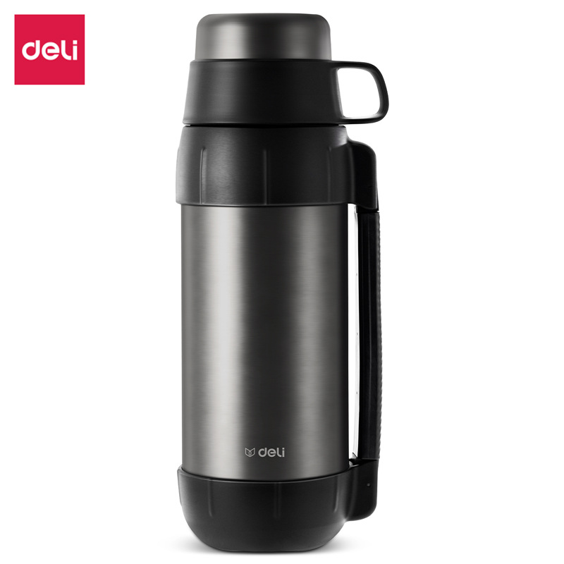 Delly LL106 hervidor de viaje al vacío hervidor de aislamiento térmico 304 acero inoxidable 1.5L aislamiento térmico aislamiento frío autoconducción viaje portátil al aire libre