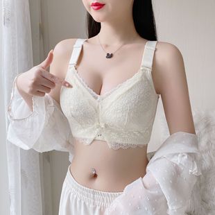 Plus size women's underwear bra large Cup chubby girl ultra-thin non-steel ring adjustable chest shrinking breast contracting breast big chest slimming