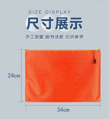 Factory-direct supply hand-held document bag office meeting computer bag Oxford cloth large capacity zipper document bag executive bag