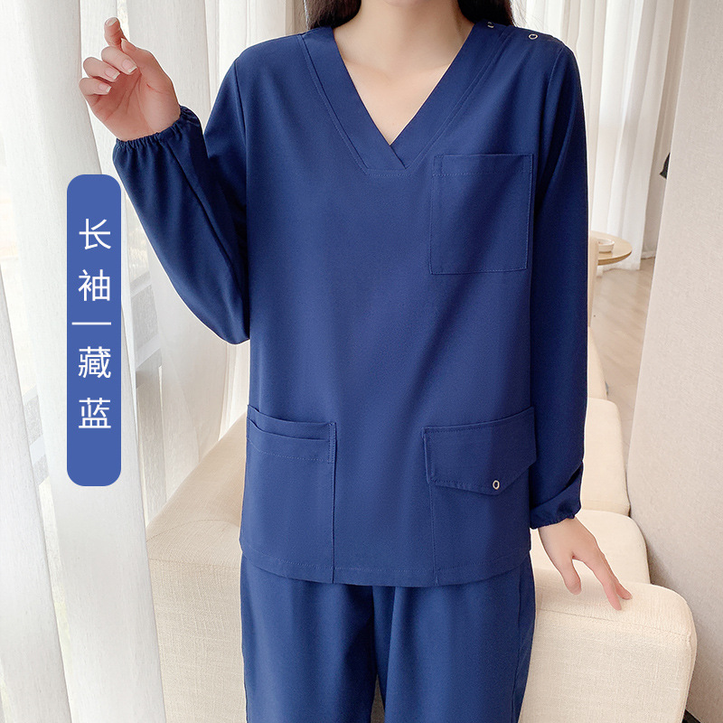 卸売りの手洗い服のハイエンドのブラシの手服の口腔病院の軽薄な速乾の長袖の医者の弾力の手術室の作業服|undefined