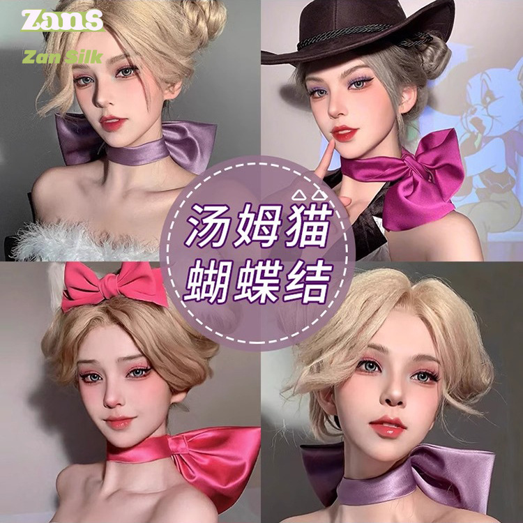 Tom Cat Large High-End Bow Hairpin Women's Neck Necklace Jewelry Cos Necklace Grabber Headdress Accessories