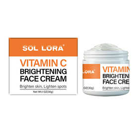 SOL LORA 跨境速卖通VC面霜面部补水滋润保湿提靓肤色维生素C面霜
