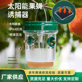 跨境太阳能果蝇诱捕器捕捉器果园捕蜂器捕虫器昆虫果蝇诱捕器现货