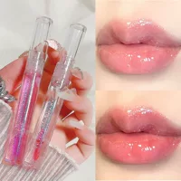 Sachino Glass Water Glossy Lip Gloss Увлажняющий прозрачный тонкий блестящий зеркальный желе Pout Lip Защитное масло для губ Макияж