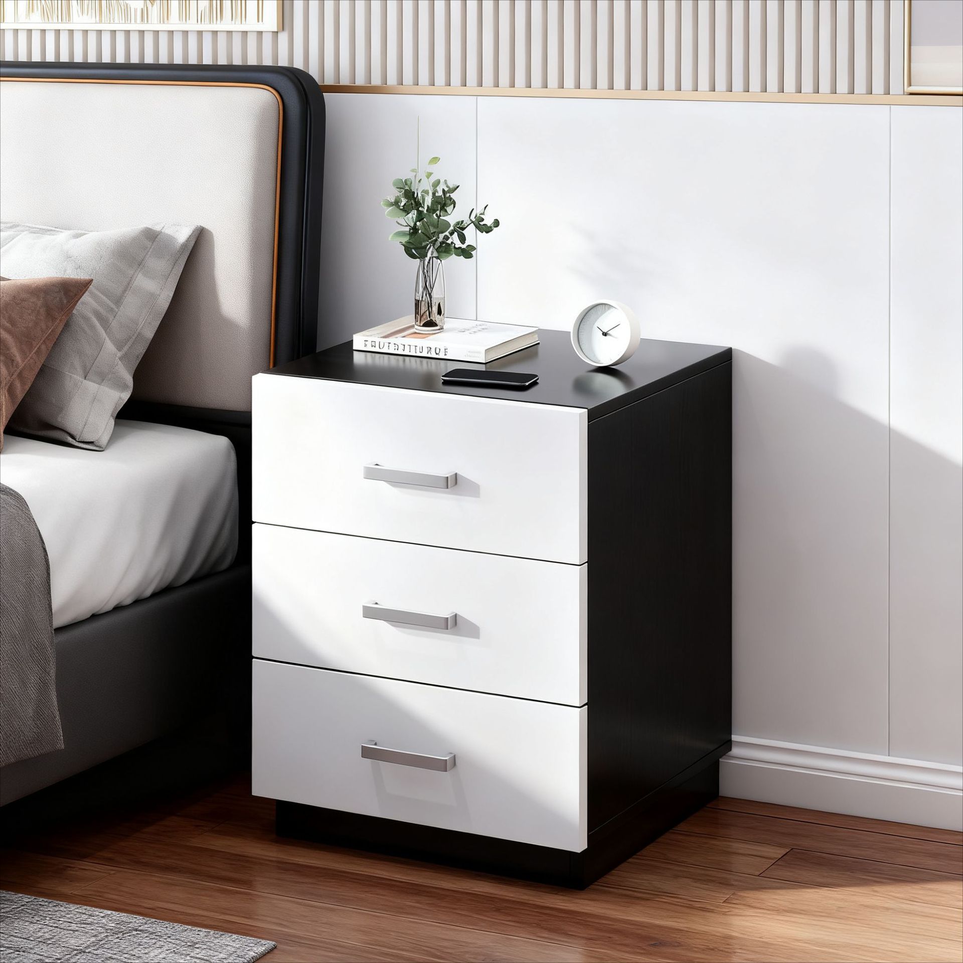 Bedside Table for Home Bedroom Bedside Light Luxury Modern Simple Small Mini Storage Rack Storage Cabinet Storage Cabinet