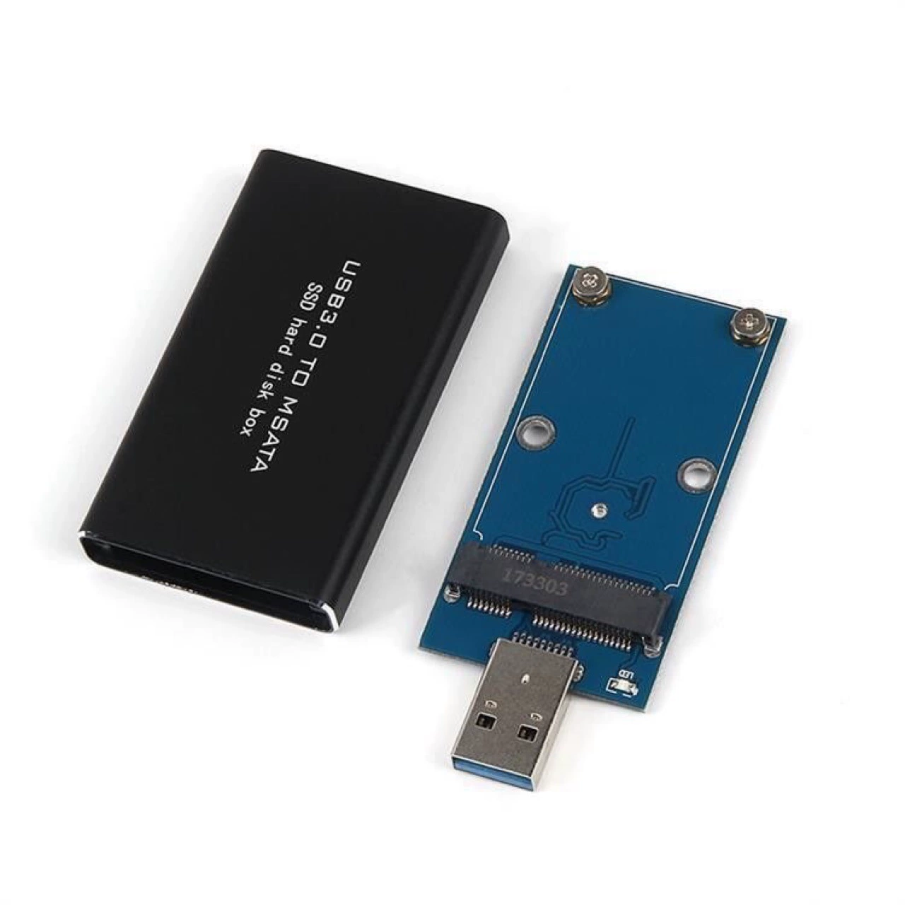 Прямой вставкой MSATA твердотельный жесткий диск коробка мини sata к USB3.0 ридер