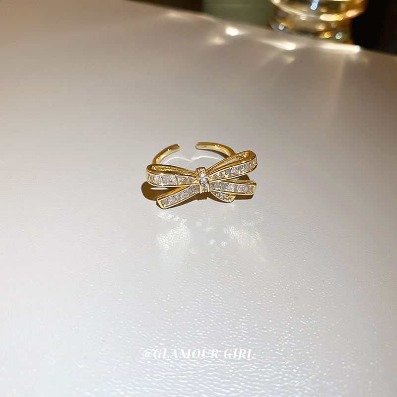 Modern Style Heart Shape Metal Plating Zircon Womenu0027S Rings 1 Piece