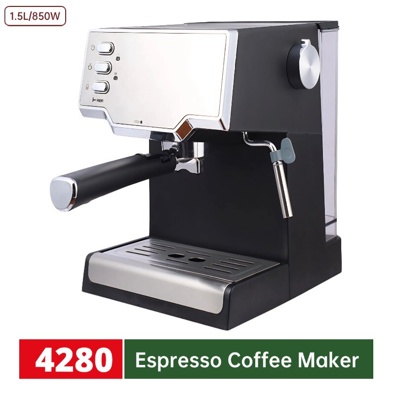 850W Cross-Border Us 110V Coffee Machine Italian Semi-Automatic Milk Frothing Pressure Extraction Espresso Machine