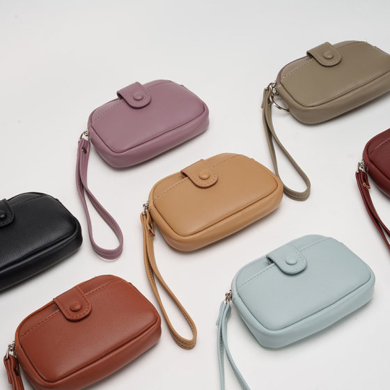 Women's Long Clutch 2024 New Mini Elegant Wrist Bag Multifunctional Coin Purse Ring Key Bag
